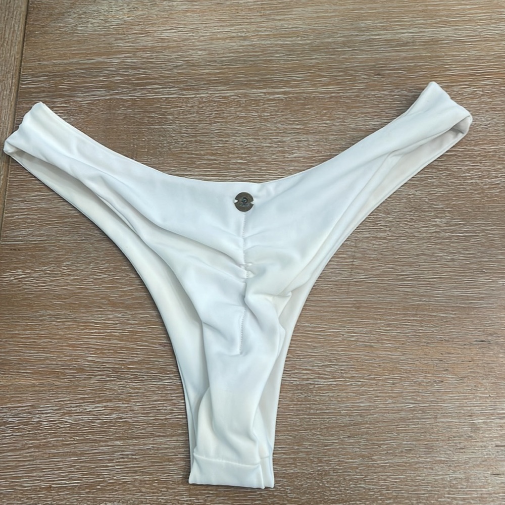 Mora white braz bikini bottoms